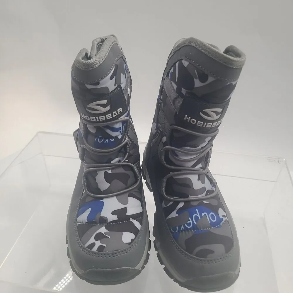 Hobibear Snow Boots Size 2 Grey Camoflauge AW3771 210(2) - boys/girls